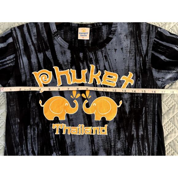 PHUKET SMILE YOUTH CREW NECK SHORT SLEEVE T-SHIRT SIZE SMALL THAILAND CULTURE - Picture 5 of 6
